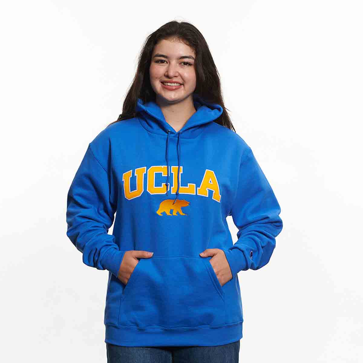 UCLA Arch Block Over Walking Bear Hooded Sweatshirt